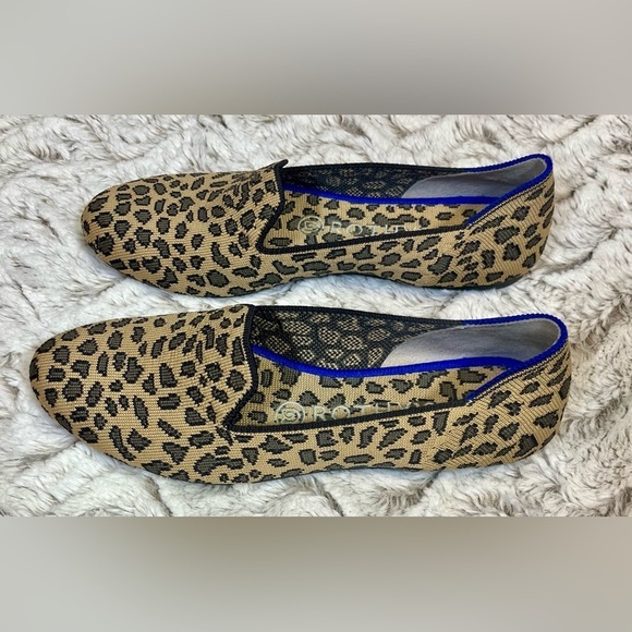 Rothy's The Loafer Spotted Leopard Print  Round Toe Slip On 
Women’s Size 7.5 - Picture 3 of 10